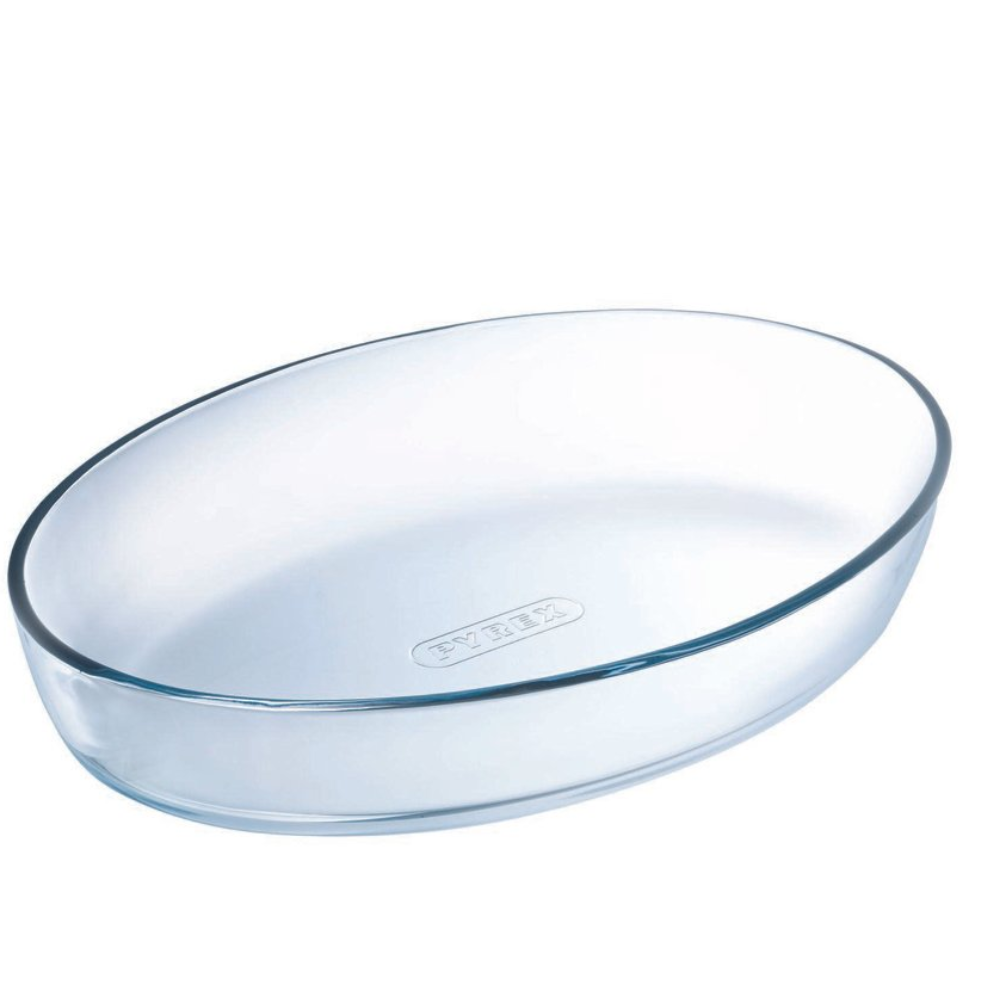 Pyrex - Oval Roaster - Transparent/Glass - No Handles