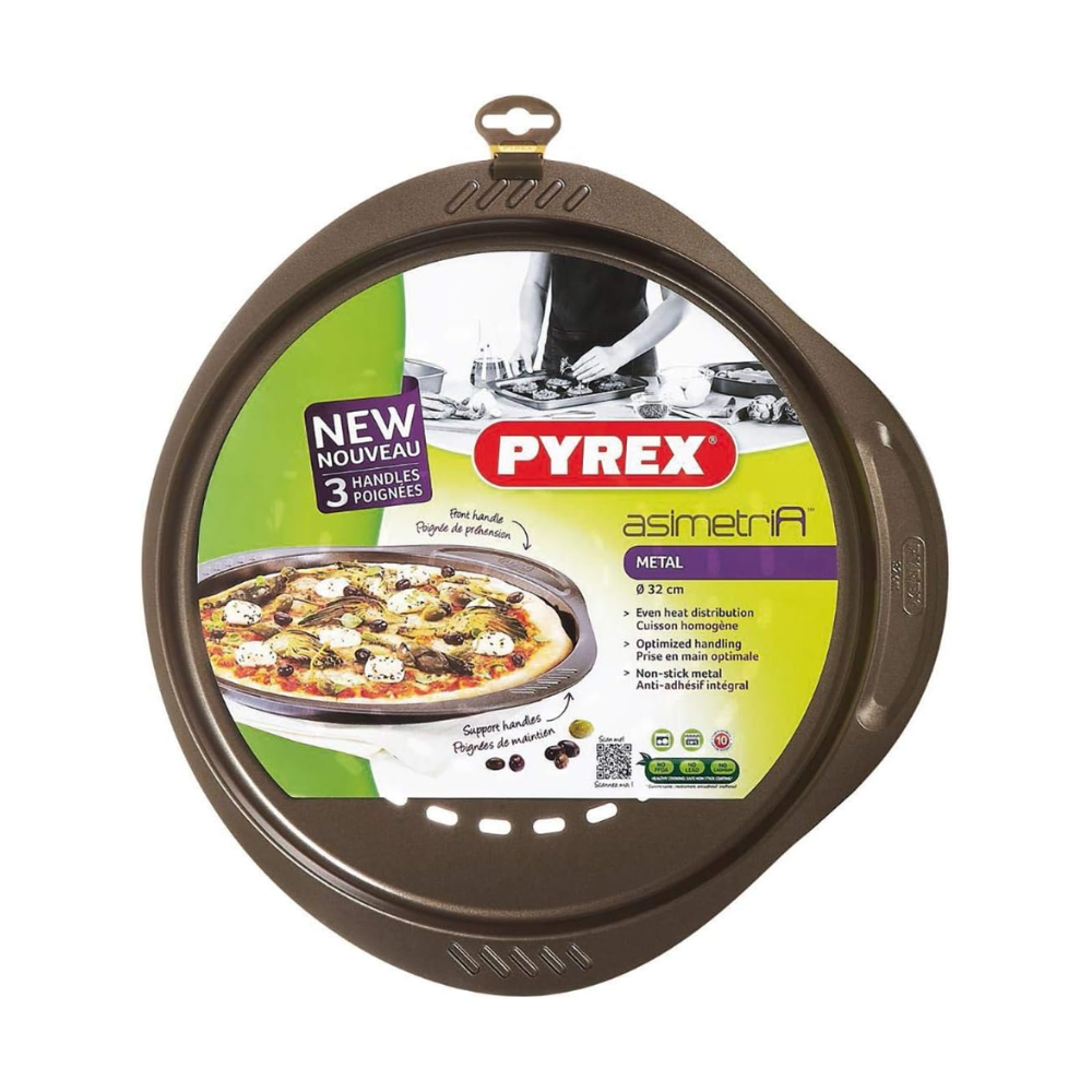 Pyrex - Pizza Pan - Non Stick - Round Or Rectangular