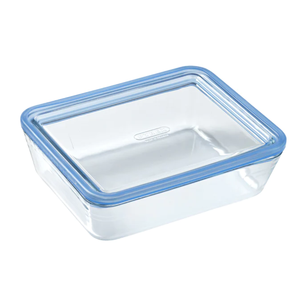 Pyrex - Storage Plastic Rectangular Dish - Glass Lid