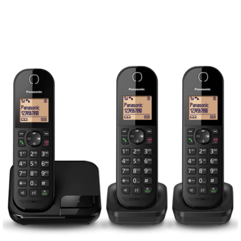 Panasonic - Wireless Landline - 3 Handset