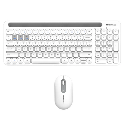 Micropack - Keyboard & Mouse KM-238W - Wireless  - 3 Colors