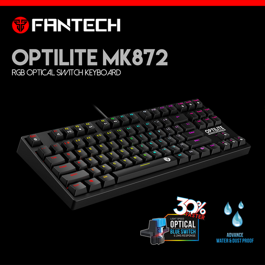 Fantech - Mechanical RGB Keyboard - Optilite MK872