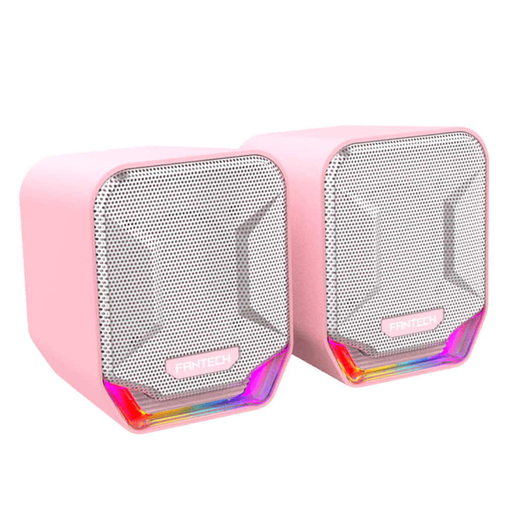 Fantech - RGB Gaming & Music Speaker - Pink - 3D / 360 Degree Surround