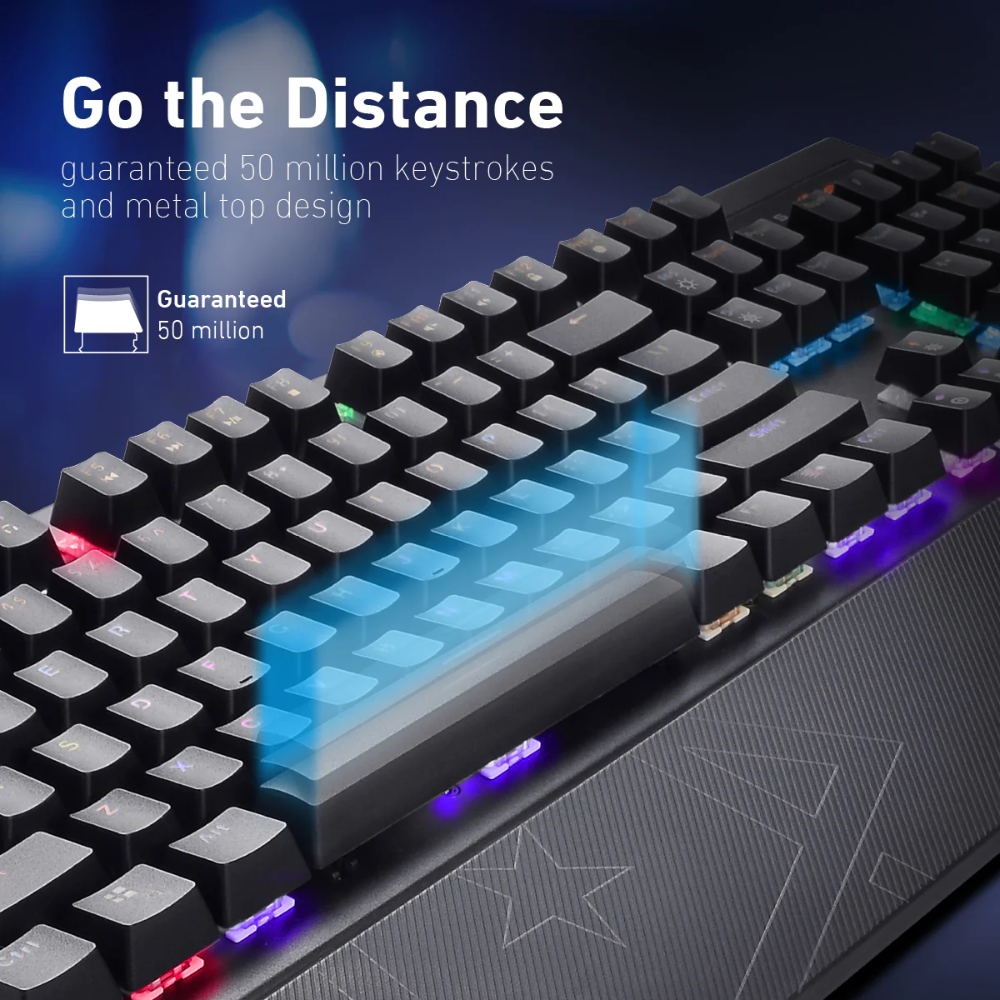 Vertux - Toucan - Pro-Gamer Mechanical Wired Gaming Keyboard