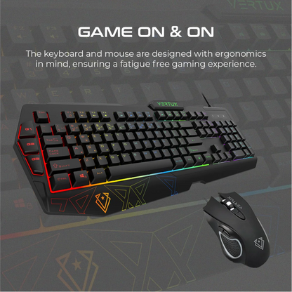 Vertux - Vendetta - Gaming Keyboard & Mouse With Programable Macro Keys
