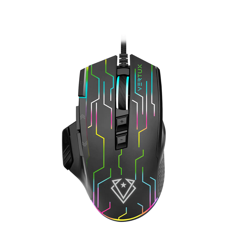 Vertux - Kryptonite - Superior Quick Performance Wired Gaming Mouse