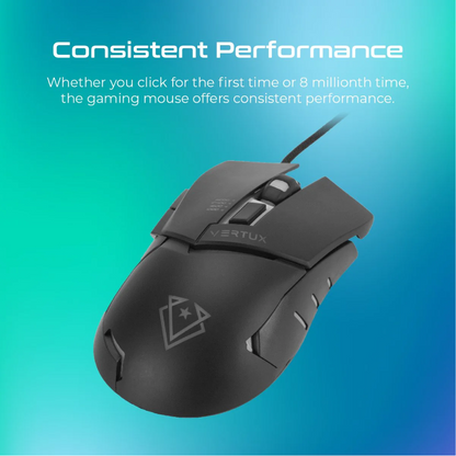 Vertux - Dominator - Quick Response Ergonomic Gaming Mouse