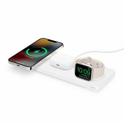 Belkin - BOOST↑CHARGE™ PRO 3-in-1 Wireless Charging Pad with MagSafe