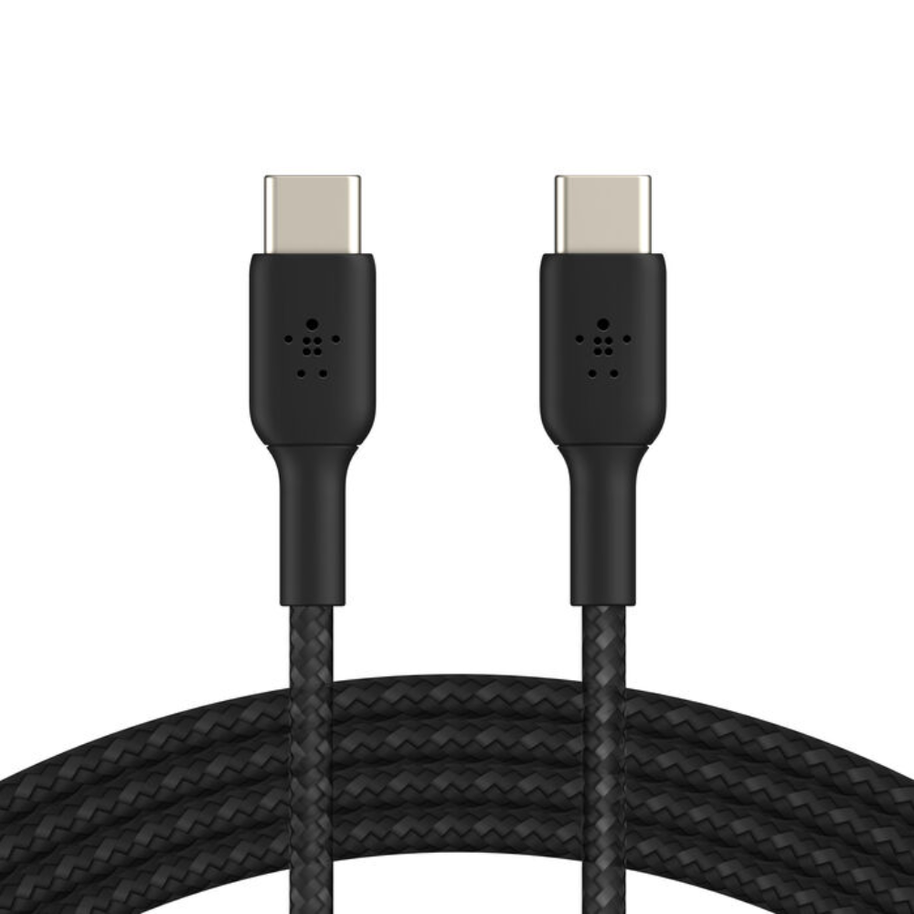 Belkin - BoostCharge - Braided USB-C to USB-C Cable (1m / 3.3ft, Black)