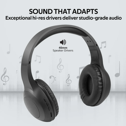 Promate - Deep Bass Over-Ear Wireless Headphones - 2 Colors