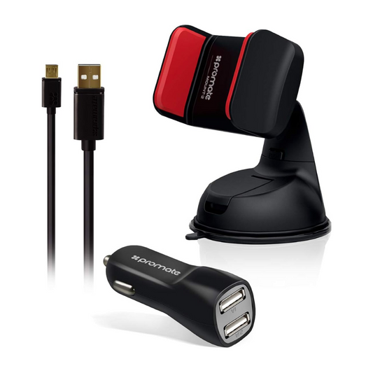 Promate - Promate Car Kit - 3-In-1 Micro-USB Car Kit