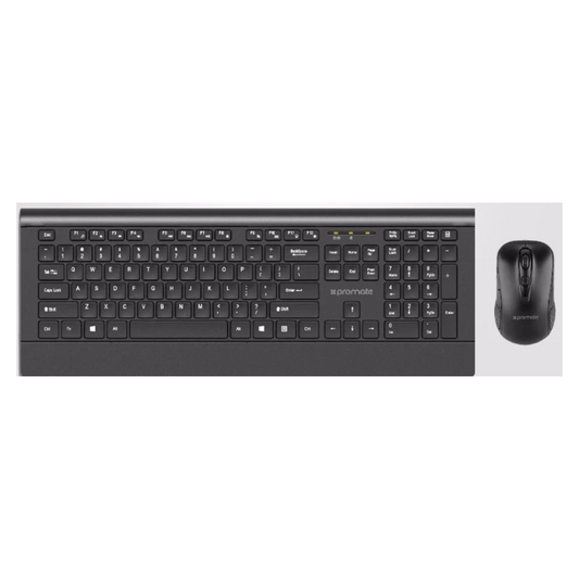 Promate - ProCombo-4 - Ultra-Slim Ergonomic Wireless Keyboard & Mouse Combo