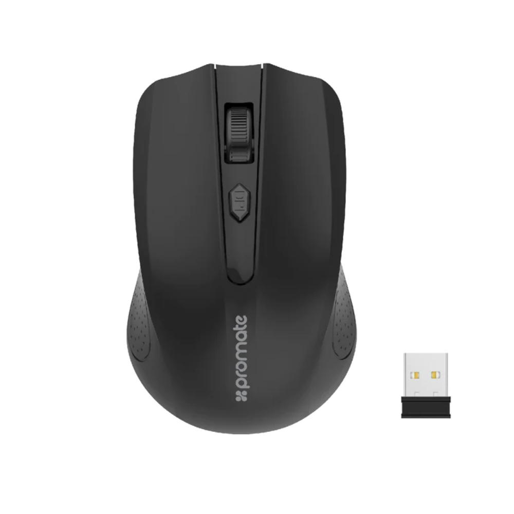 Promate - Clix-8 - 2.4GHz Wireless Ergonomic Optical Mouse