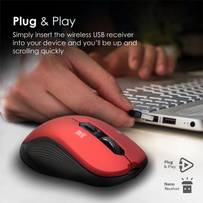 Promate - Slider - Optical Tracking Wireless Ergonomic Mouse