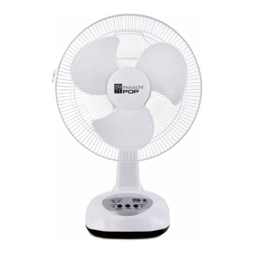 Mouschi  - Rechargeable Fan - 18″ or 16" or 12"