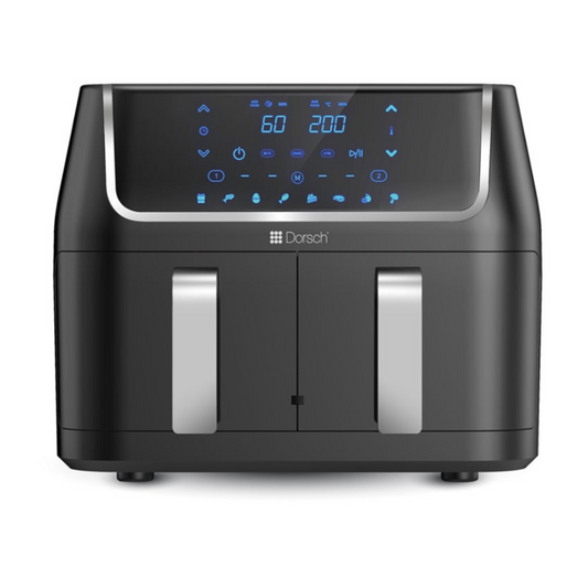 Dorsch - Aluminum & Plastic Air Fryer - Duo Basket -1800W 9.6L