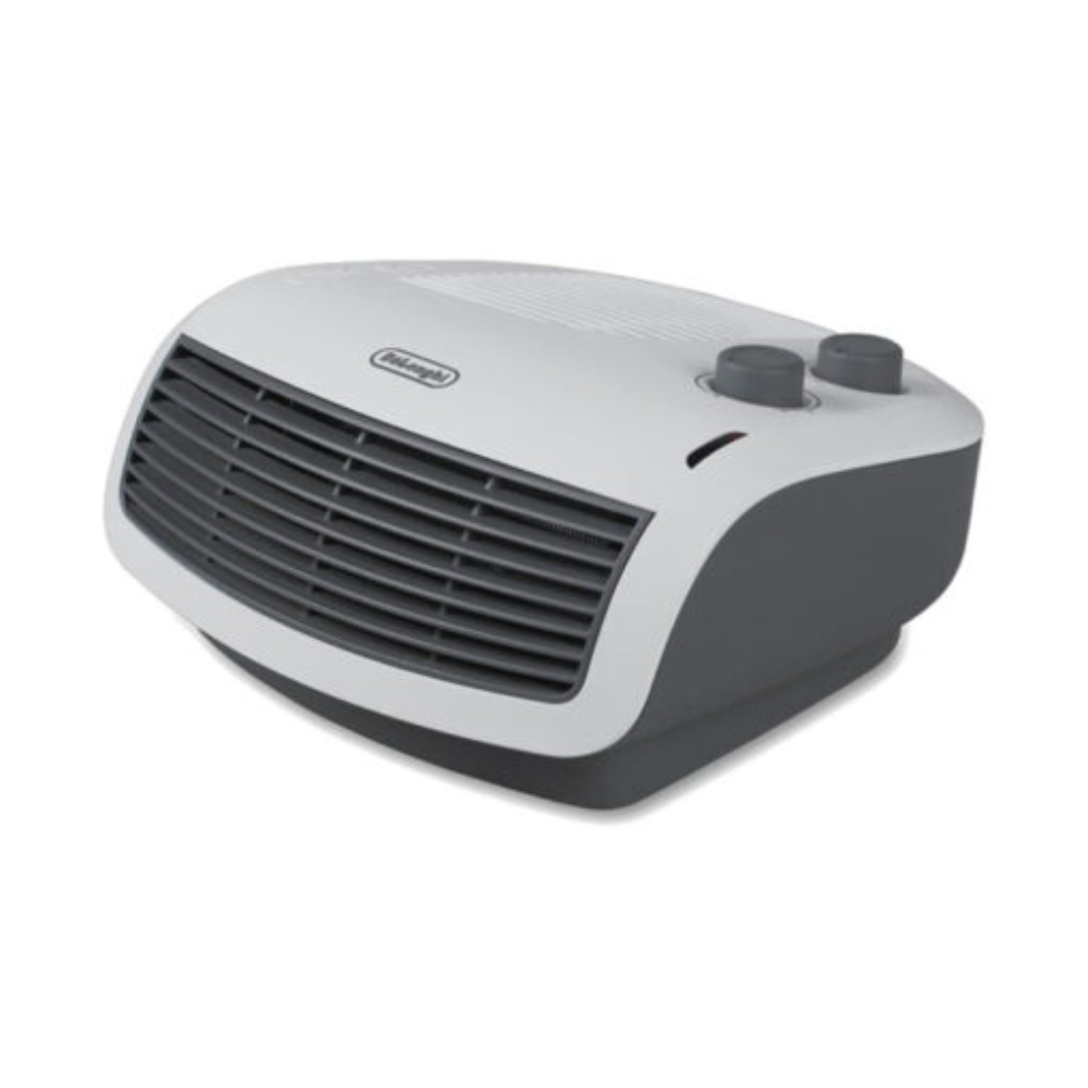 Delonghi - Table Top Fan Heater - White/Grey