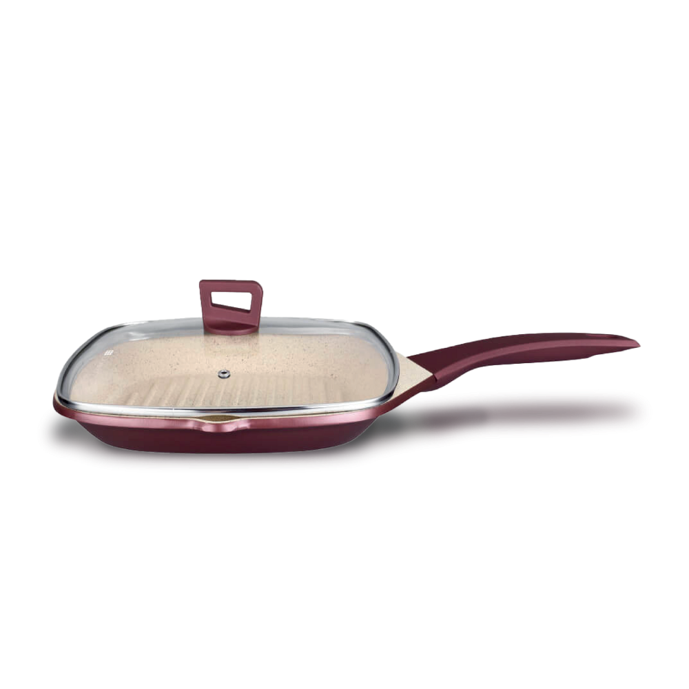 Dorsch Non-Stick Grill Pan with Lid – 28 cm