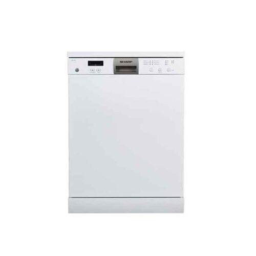Sharp Dishwasher - 6 Programs - White