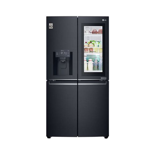 LG Side by Side Refrigerator - Black - Door in Door - 570 L