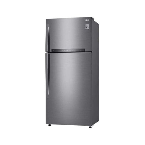 LG Top Mount Refrigerator - Digital - Platinum Silver - Smart - 547 L