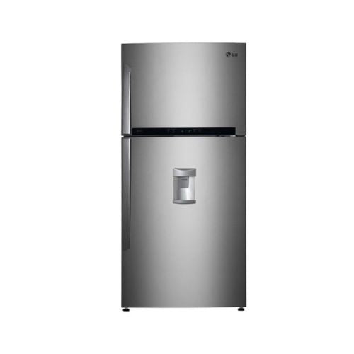 LG Top Mount Refrigerator - with Water Dispenser - Platinum Silver - 760 L