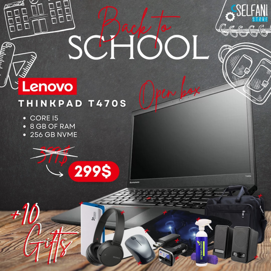 Lenovo + 10 Gifts - Thinkpad T470S - 256 GB NVME
