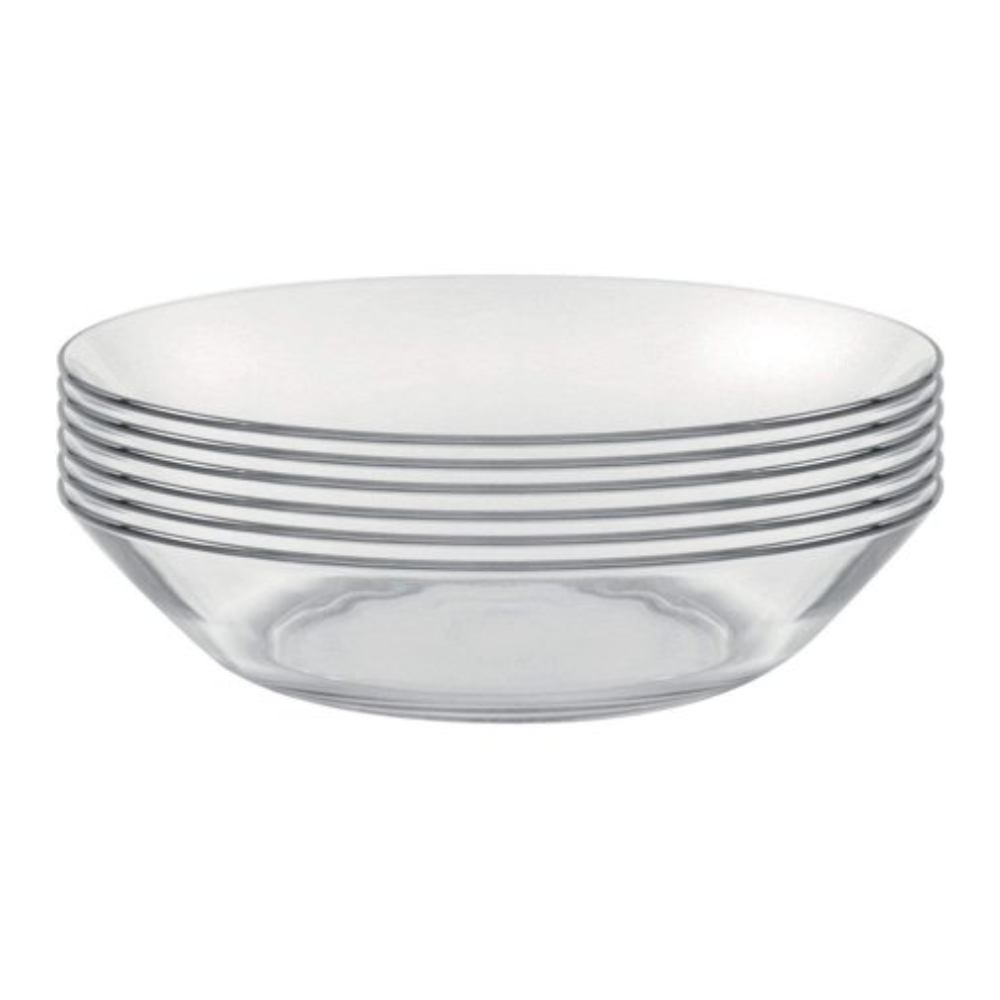 Duralex - Clear Calotte Plate - Set Of 6 – Selfani
