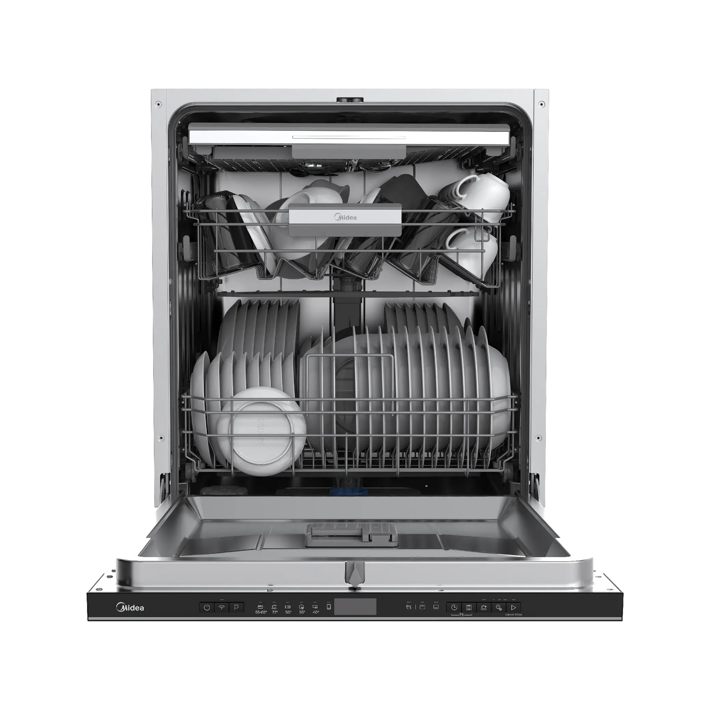 Midea Built-in Smart Dishwasher 14 Place Setting with Dual Zone Wash WQP14-W7703M