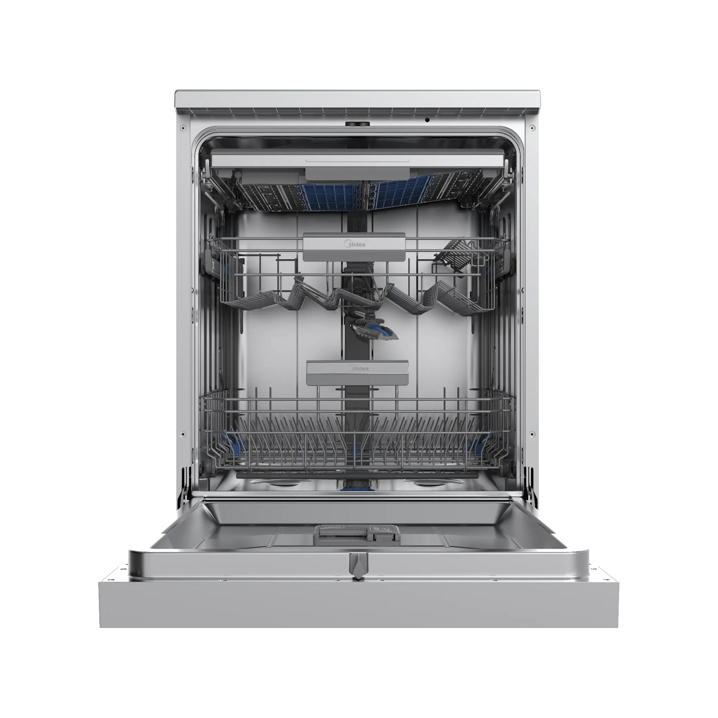 Midea Freestanding Smart Dishwasher 15 Place Setting with Dual Zone Wash - Stainless Steel WQP15-W7633D-SS