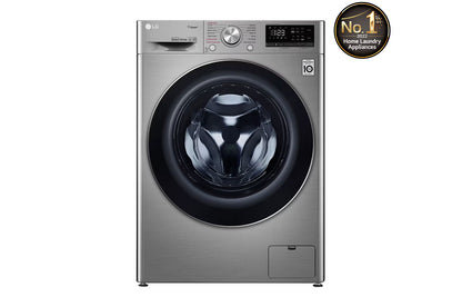 LG front loading Washer, 8 Kg, Bigger Capacity, AI DD, Steam, Silver WV2149AVG