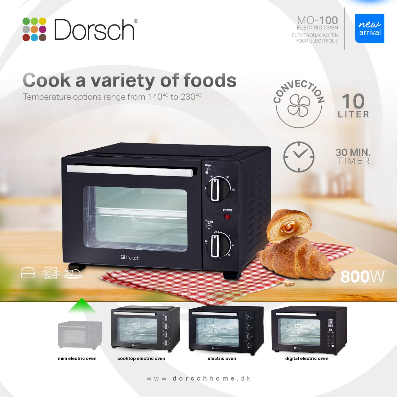 Dorsch Mini Electric Oven 10L MO-100