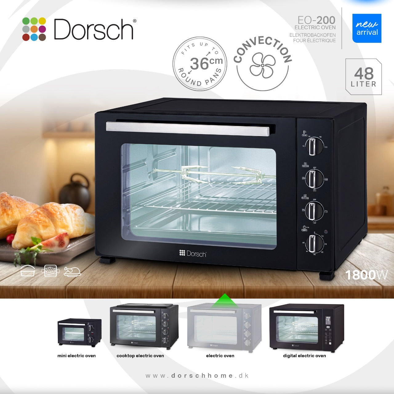 Dorsch EO-200 Electric oven 48L