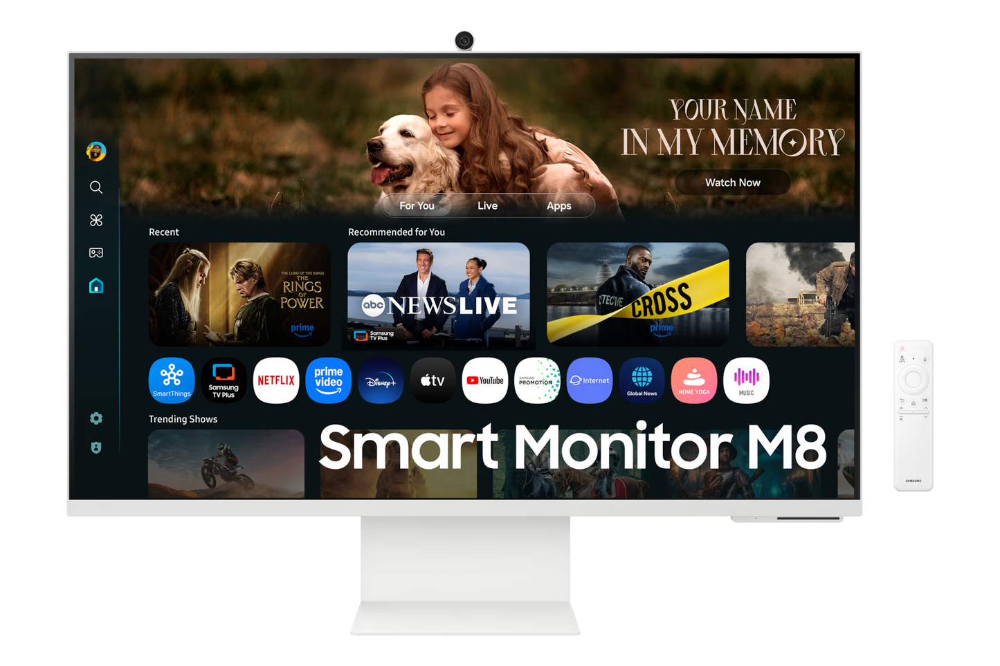 Samsung 32" Smart Monitor M8 M80F 4K Samsung Vision AI