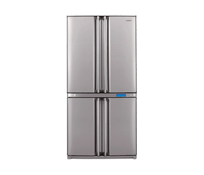 Sharp SJ-F82SL Stainless Steel 4-Door Refrigerator for 220/240 Volts