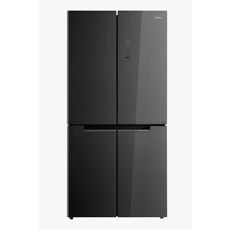 MIDEA FRIDGE 4 DOORS 22CFT GLASS BLACK