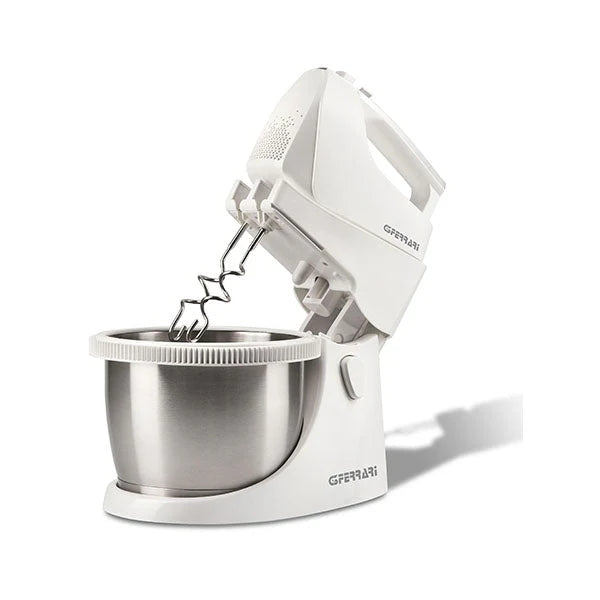 G3Ferrari G20119, Bravomix 550 KIT Hand Mixer Stainless Steel Bowl - White