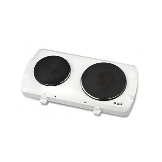 Trevi Double electric hotplate, white color GCL277
