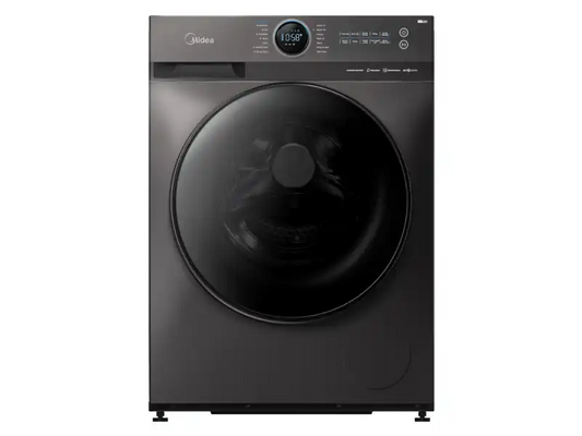 Midea Fully Automatic Washing Machine, 9 Kilogram, Silver - Mf100w90b/tt