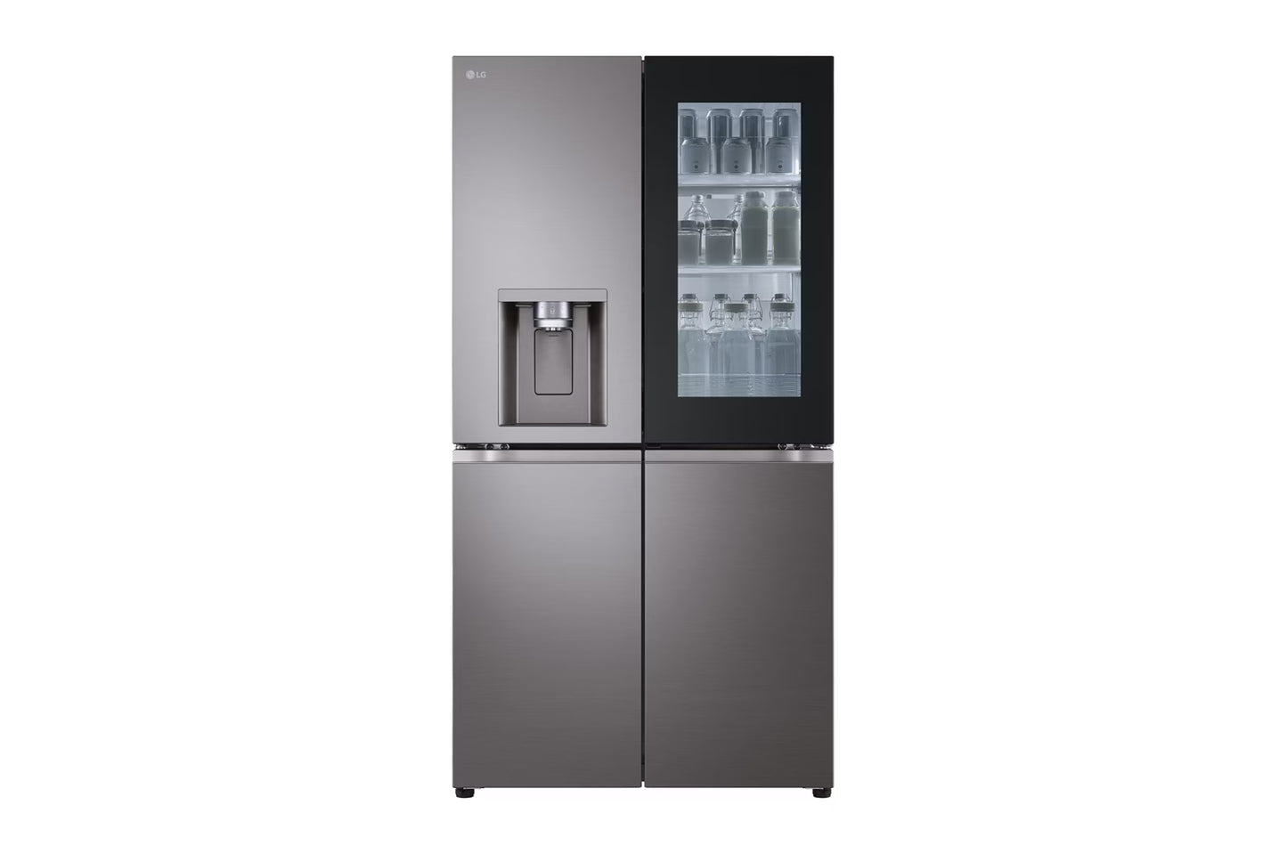 LG 4 Doors Refrigerator, 705L Gross Capacity with HygieneFRESH+™Black Stainless