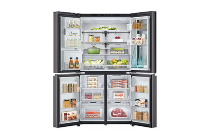 LG 4 Doors Refrigerator, 705L Gross Capacity with HygieneFRESH+™Black Stainless