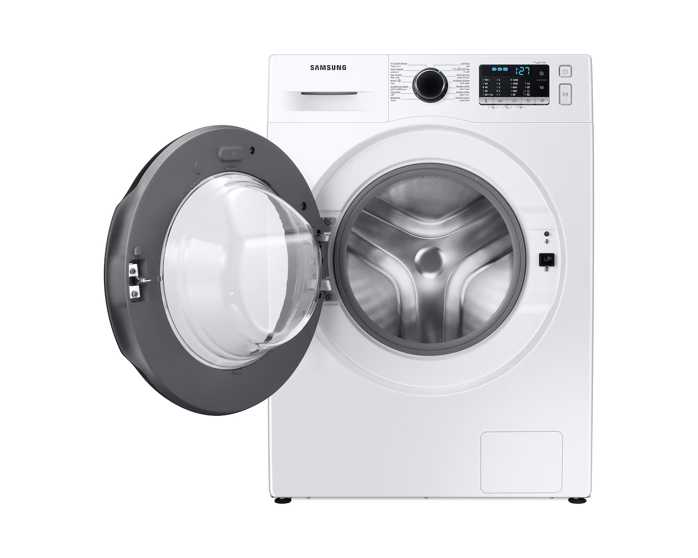 Samsung Front Loading Washer, 8kg, 1400 RPM, 14 Programs, A+++ Inox 8 kg WW80TA046AX1FH