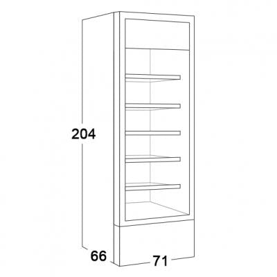 CONCORD VBG1597W 580 L Nofrost Vertical Bottle Cooler