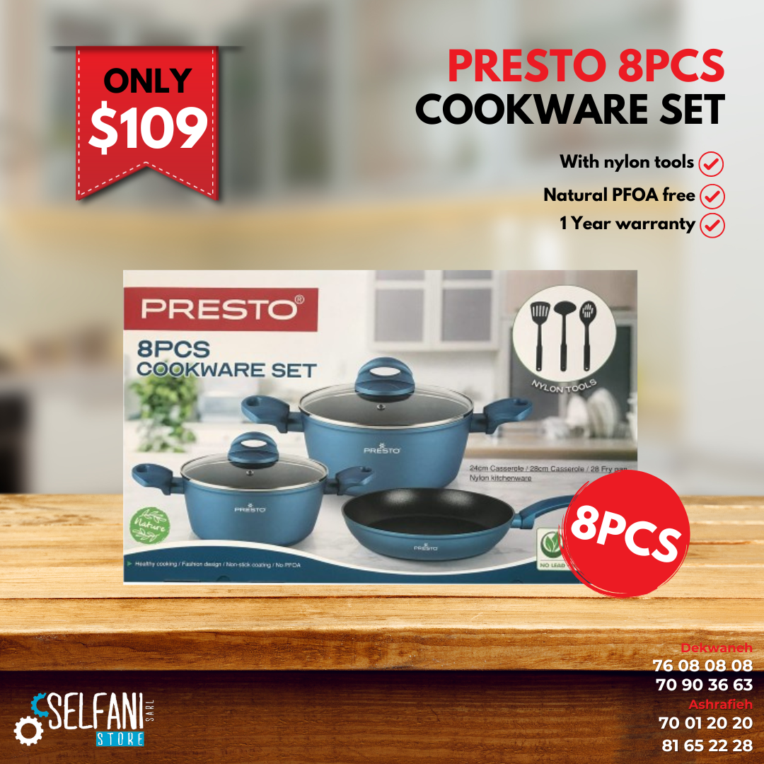 Presto COOKWARE SET 8PCS/9PCS