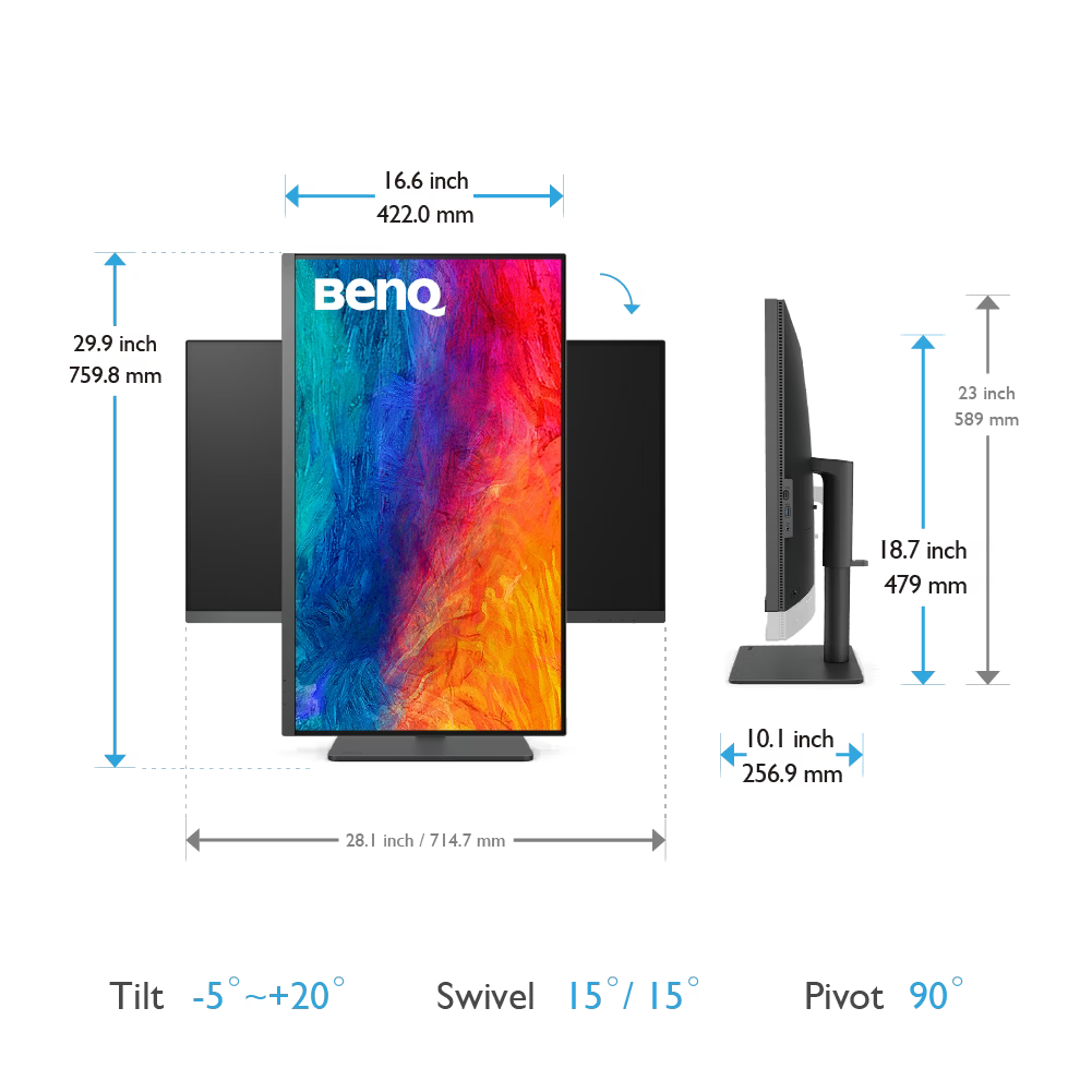 BENQ PD3205U｜31.5-inch 4K UHD sRGB USB Type-C Designer Monitor