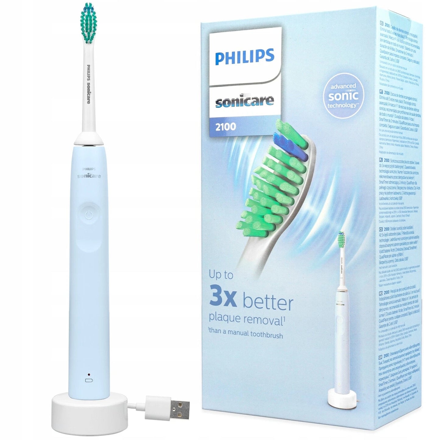 Philips 2100 Series Sonic electric toothbrush - HX3651/12