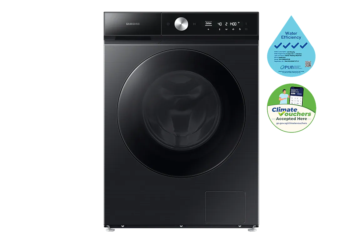 SAMSUNG BMS WW12BB944DGBSP BESOPOKE 12kg Front Loading Washer EcoBubble