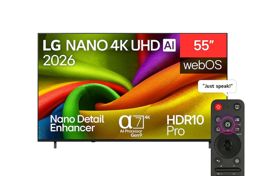 LG NANO 4K AI NU85 Smart TV 2026 NU850B6LA