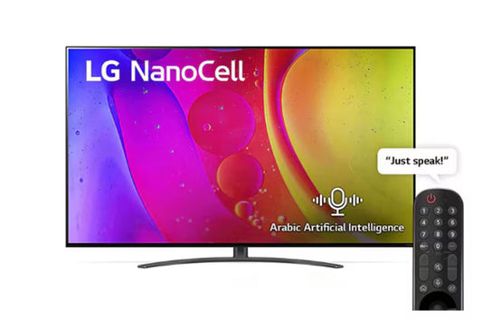 LG NanoCell TV NANO84 Series, Cinema Screen Design 4K Active HDR WebOS Smart AI ThinQ Local Dimming